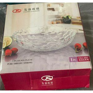 Faqiang Glassware 1 PC Glass Plate New
